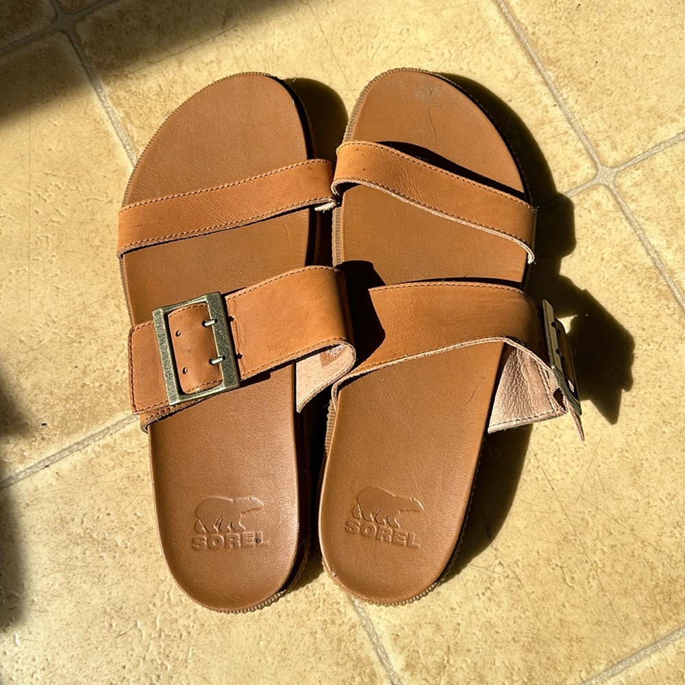 Sorel sandals, size 10